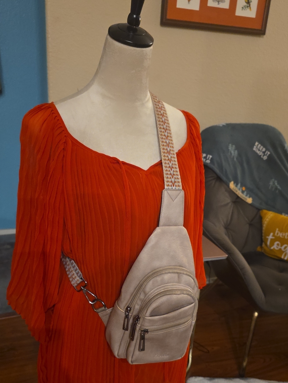 Taupe -  Crossbody Bag